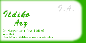 ildiko arz business card